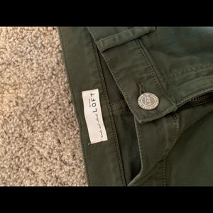 Loft - Size 29/8 - Green Skinny Jeans